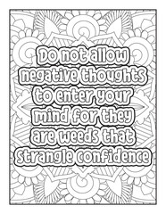  Affirmative quotes coloring page. Positive quotes coloring page. motivational quotes coloring pages design .inspirational words coloring book pages design. Motivational swear word. motivational