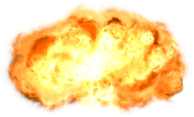 Isolated Explosion PNG with Clean Transparency for VFX and Design