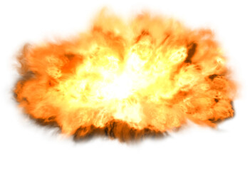 Massive Fireball Explosion Masked