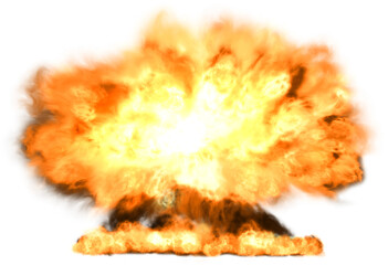 Massive Fireball Explosion Masked