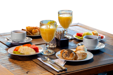 Breakfast at the hotel