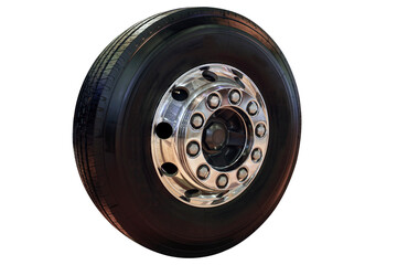 Truck wheel with new tires, parts