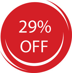 Up to % Off Special Offer Red Colored Sticker on White Background, Vector Illustration