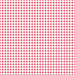 Basic Shapes Cross Red Seamless Pattern