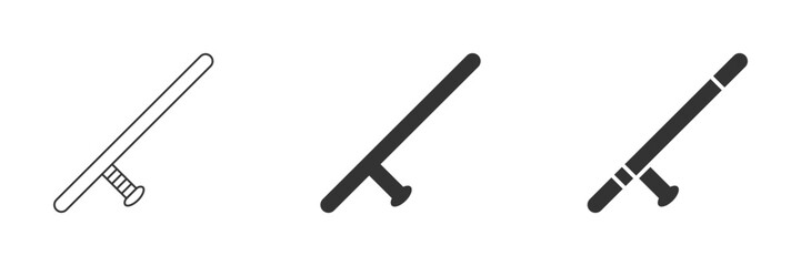 Baton icon. Simple design. Vector illustration.