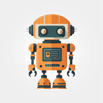 artificial intelligence robot, vector illustration