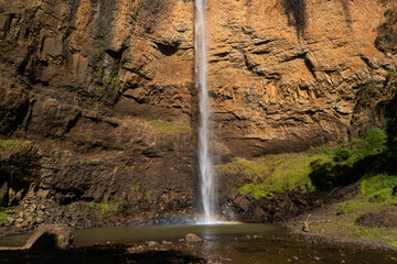 waterfall in the mountains