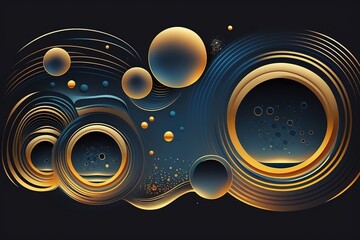 Abstract Circular pattern Background, Generative AI