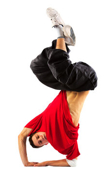 Young man modern dance