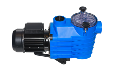 Pump with prefilter for water circulation in small and medium-sized household pools