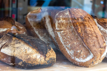 Black bread is made from rye flour