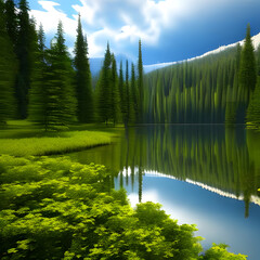 lake and forest