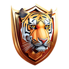 Obraz premium shield tiger head 