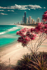 Surfers Paradise on the Gold Coast, Queensland Australia in spring time