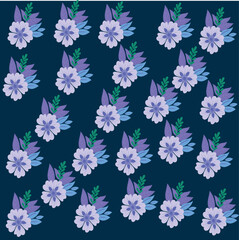 Fototapeta na wymiar Illustration wallpaper on violet roses in professional format
