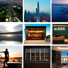 collage of the city