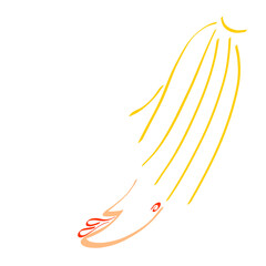 pierced hand of the Savior, similar to the sun, gives a heart made of drops of sacrificial blood, colorful abstract symbol