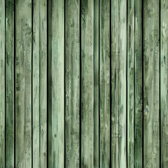 Empty wooden deck table over mint wallpaper background.

