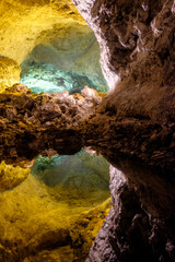 Fototapeta na wymiar Cueva De Los Verdes Lanzarote