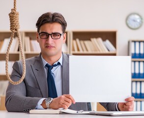 Bankrupt broke businessman considering suicide hanging himself