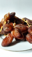 dried dates on a plate