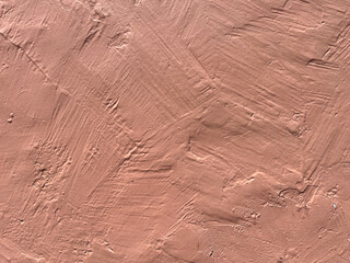 Fototapeta premium Colored Textured Background - Terra Cotta Stucco Wall Texture