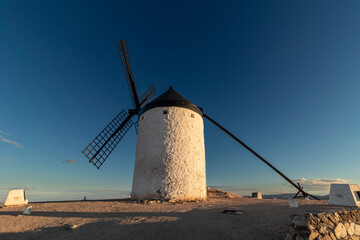 Windmills, cereal mills mythical Castile in Spain, Don Quixote,