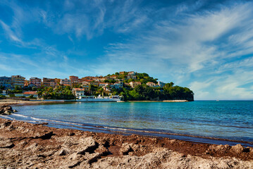 City of Agropoli on the Mediterranean coast in Italy. © M-Production