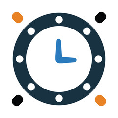 clock, table clock, wall clock, wall clock icon