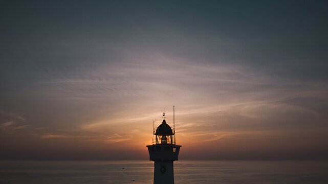 Lighthouse during sunset