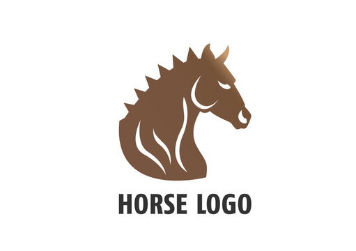 A horse head logo concept