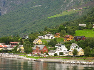 Fototapeta na wymiar Fjord cruise in Norway