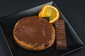 chocolate cake with orange