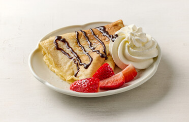 freshly baked crepe
