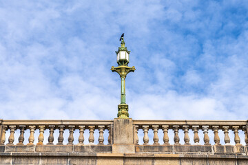 An original lamp post on London Bridge in Lake Havasu City, AZ. These posts were made from...