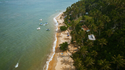Tropical Caraíva Bahia Paisagem Natureza Paraíso Turístico Vilarejo Férias Verão Praia Satu...