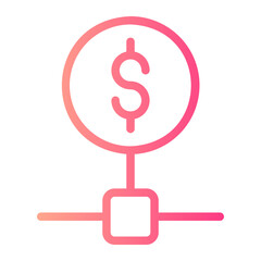 money gradient icon