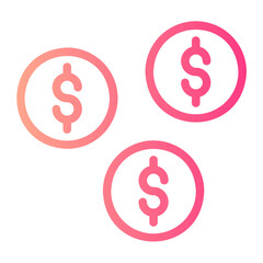 cash gradient icon