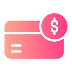 credit card gradient icon