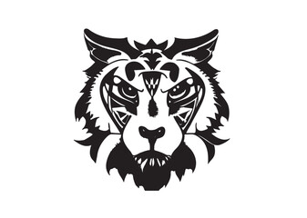 Transparent Artistic Tiger, Creative Tiger Vector, Artistic Tiger