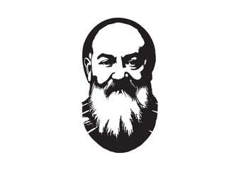 Padre Pio Logo, Padre Pio Drawing, Padre Pio