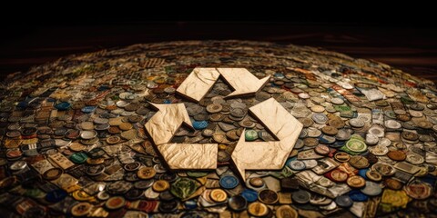 Global Recycling Economic Impact - A Currency Mosaic, Generative AI