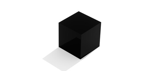 abstract black and cube