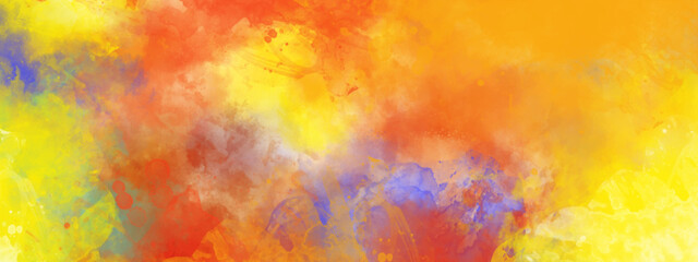 Abstract watercolor painted background, Colorful gradient ink colors wet effect hand drawn canvas background wallpaper.