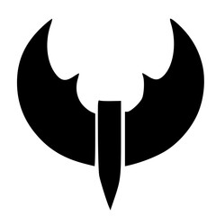 black and white of icon shape