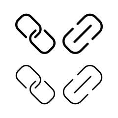 Link icon vector illustration. Hyperlink chain sign and symbol