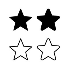Obraz premium Star Icon vector illustration. rating sign and symbol. favourite star icon
