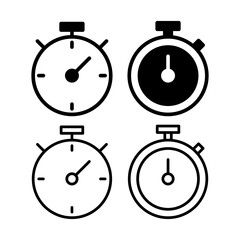 stopwatch icon vector illustration. Timer sign and symbol. Countdown icon. Period of time