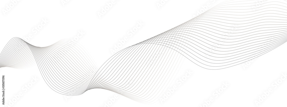 Poster abstract wave lines dynamic flowing colorful light isolated background. illustration design element 