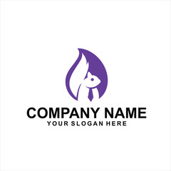 squirrel logo vector